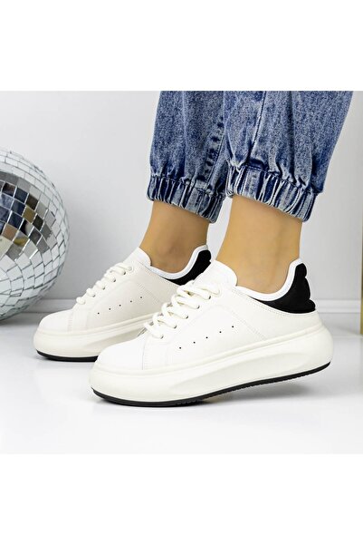 mei Pantofi Sport Dama 3WL188 Alb-Negru