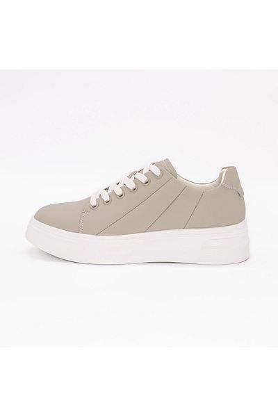 advancer Women's Sports Shoes Made of Genuine Leather Q2311 Light Gray