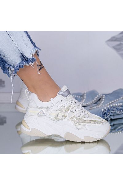 mei Women's Sports Shoes 6601 White