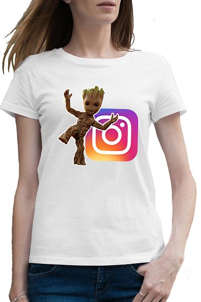 OEM Tricou femei Baby Groot Instagram Influencer Creator