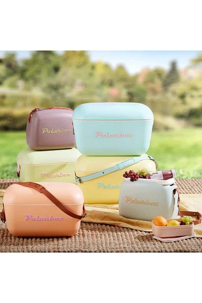 Polarbox Cooler bag, Polarbox, Pop, 6 liters, pastel blue/yellow
