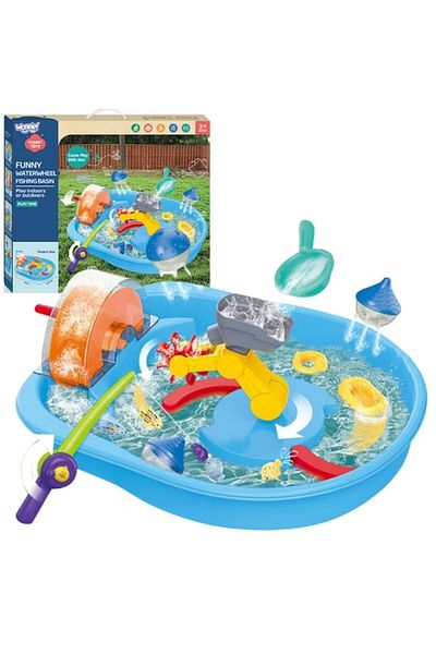 woopie Set Jucarie Woda cu Roata Woda si Accesorii, Woopie, 14 Elemente, Multicolor