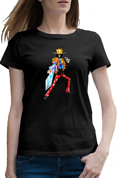 OEM Tricou femei One Piece Brook Soul King Oase Schelet