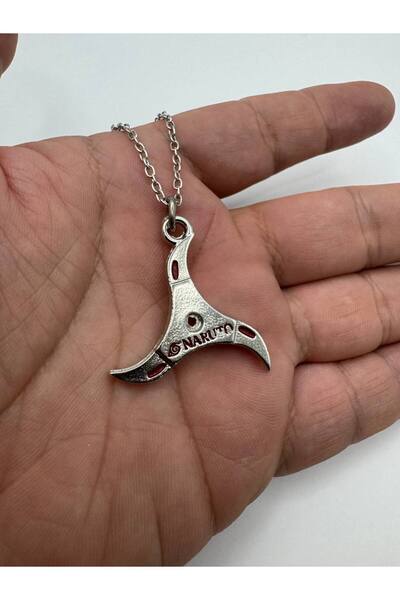 Yuchicly Naruto Anime Red Written Ninja Star Figured Women's Men's Necklace –...