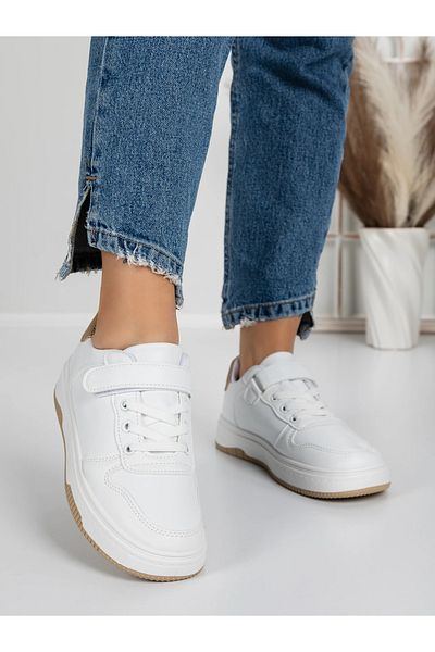 FASHION Women's Sports Shoes A87 White-Khaki