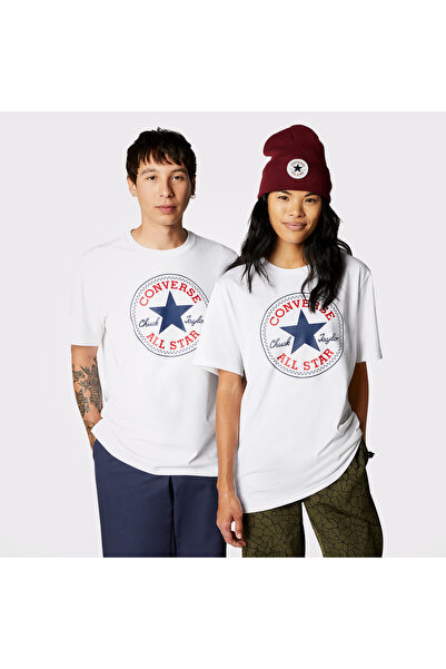 Converse Go-To All Star Patch Logo Unisex Beyaz Günlük T-Shirt