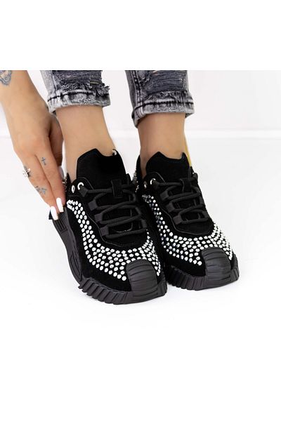 mei Pantofi Sport Dama 3WL9 Negru-Alb