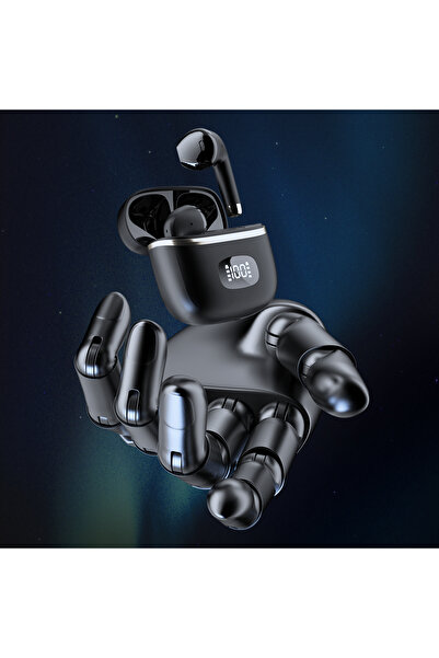 Joyroom Słuchawki bezprzewodowe TWS z wyświetlaczem LED czarne