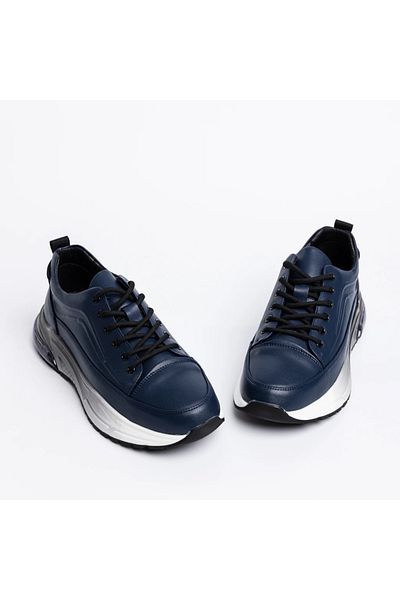Berliner Pantofi Sport Barbati din piele naturala D07091 Albastru