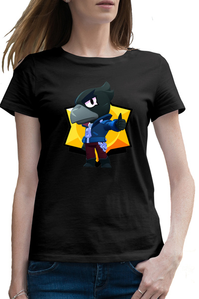 OEM Tricou femei Crow Minecraft Brawl Stars