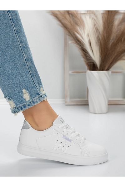 mei Women's Sneakers 51928-1 White-Grey