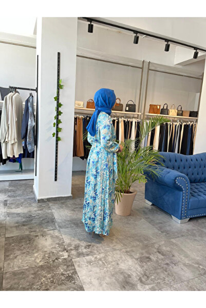 Zühre Kadın Çiçek Desenli Sunny Elbise 04001