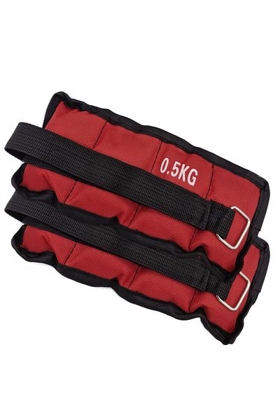 FOTOFUN Leg And Hand Weights - Set 1 Kg, Red Black