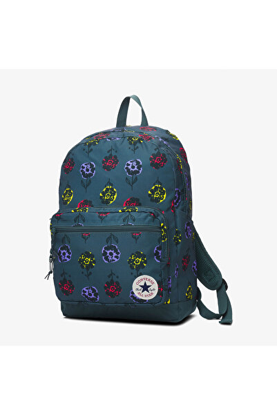 Converse Floral Go 2 Unisex Yeşil Sırt Çantası