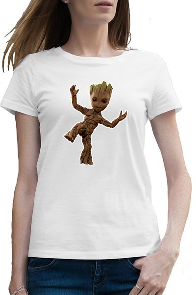 OEM Tricou femei Baby Groot Bebe Copacel Coworker