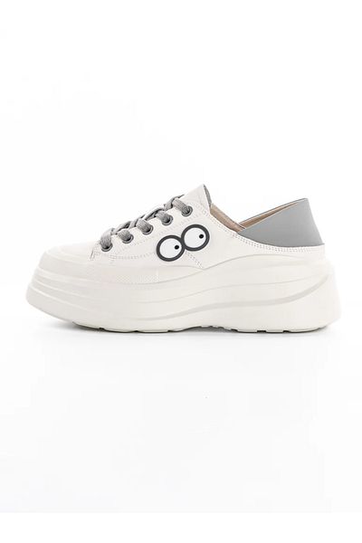 advancer Pantofi Sport Dama cu Platforma KM2817 Crem