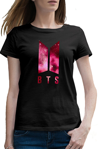 OEM Tricou femei BTS K-Pop Logo Space Galaxy