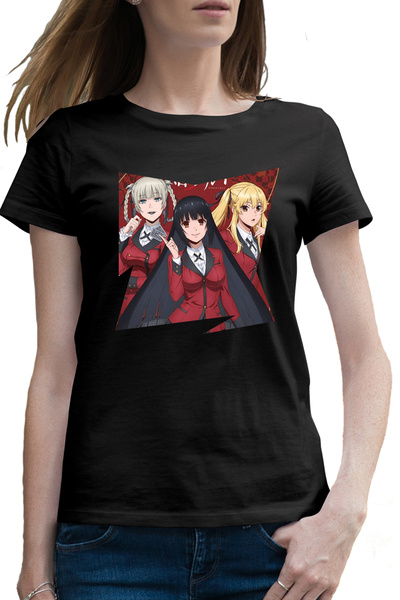 OEM Tricou femei Kakegurui Poker Girls Anime Manga