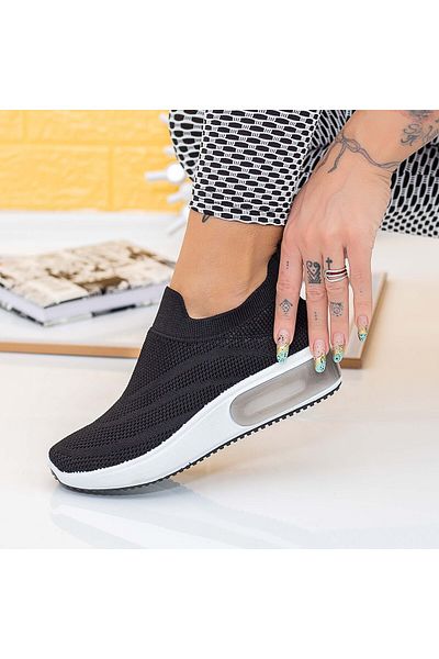 mei Pantofi Sport Dama TF8 Negru-Alb