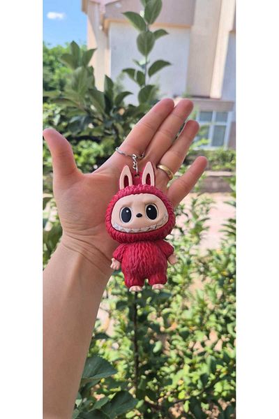 as alpa store Labubu Keychain Bag Charm Accessory - 11 cm - 3D Print