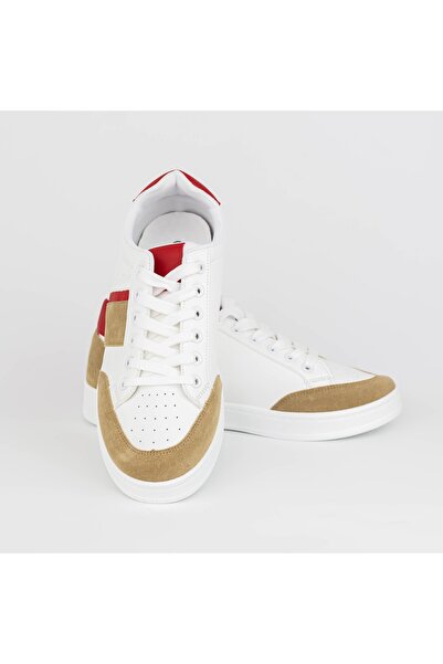 Se7en Pantofi Sport Barbati S0811 Alb-Rosu-Kaki