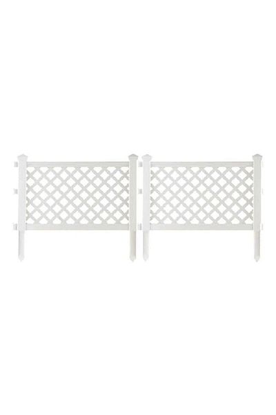 OEM Set 4 buc gardulet decorativ din plastic, 60x37 cm, Alb