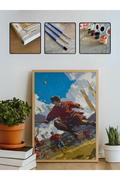 RivArte Sayılarla Boyama Seti Sihirli Oyun 40x50cm Harry Potter Hogwarts Quid...