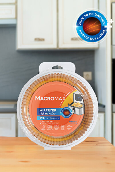MACRO MAX Airfryer Baking Paper - 20 Pieces X 5 - 100 Pieces