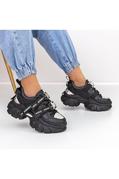 mei Pantofi Sport Dama cu Platforma D10 Negru