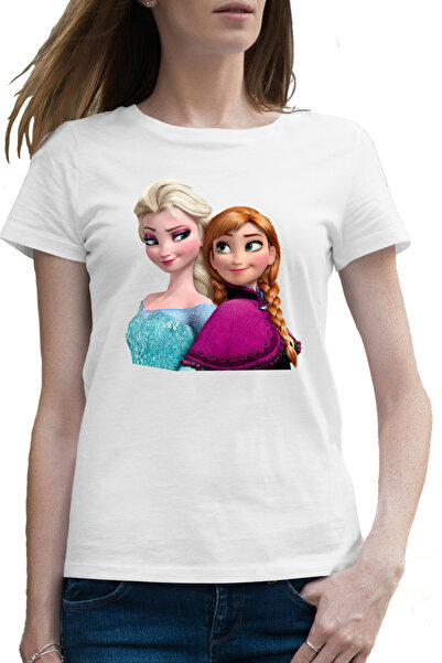OEM Tricou femei Elsa Frozen Anna Elsa Costum