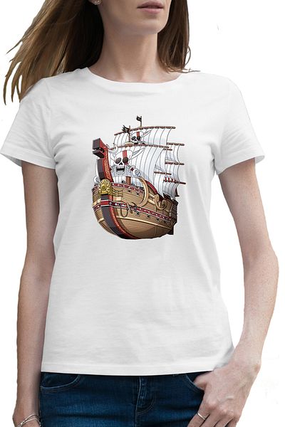 OEM Tricou femei Corabie Pirati One Piece Caraibe Shark