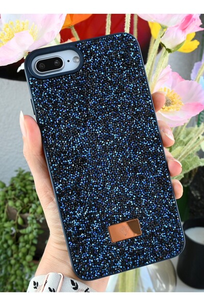 Go Aksesuar iPhone 6 Plus 7 Plus and 8 Plus Compatible Diamond Design Stone S...