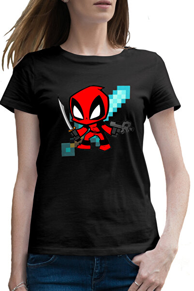 OEM Tricou femei Deadpool Baby Minecraft Chibi