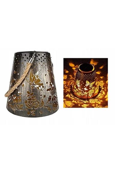Azaris Lampă pandantiv cu lanternă solară LED, felinar de grădină pentru exterior