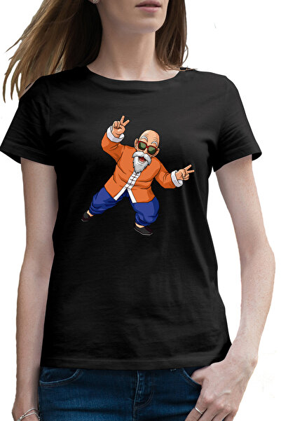 OEM Tricou femei Dragonball Z Master Roshi Bunic Bunel Mos Anime