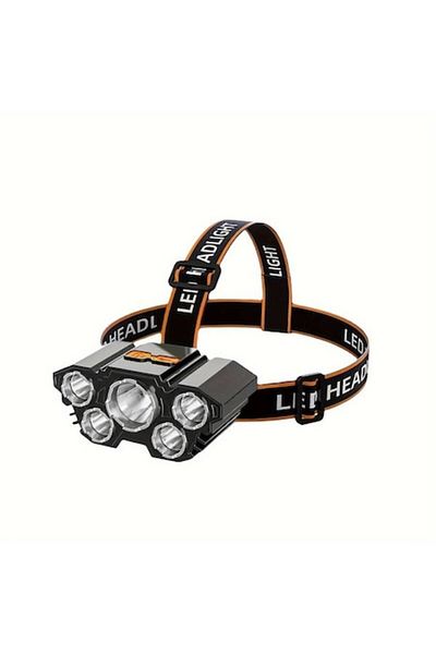 OEM Rechargable Flashlight with 5 LED - Waterproof & High Brightness + 8 in 1 Multifunctional Wrench