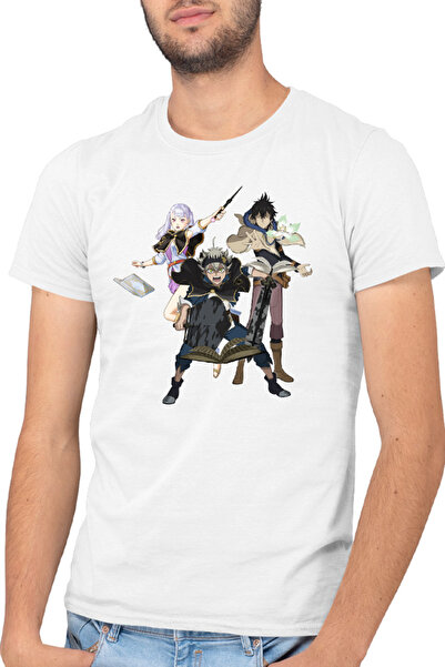 OEM Tricou barbati Black Clover Asta Yuno Noelle Spells Books Wizard Academy