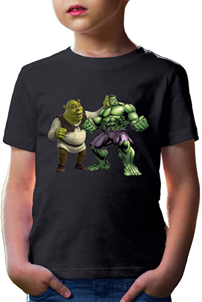 OEM Tricou copii Shrek Hulk Ugly Medieval Big Ears Wonder Curious Marvel