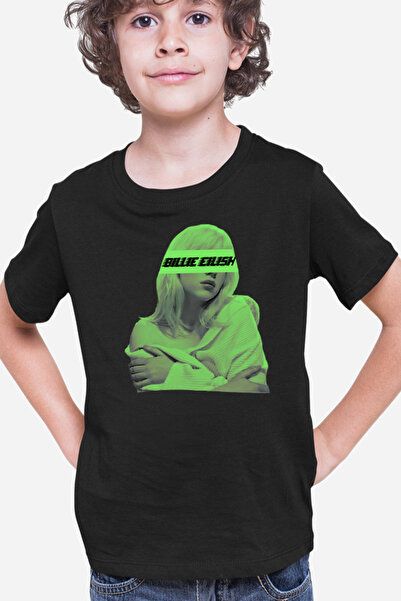 OEM Tricou copii Billie Eilish Logo Green Brand Musician
