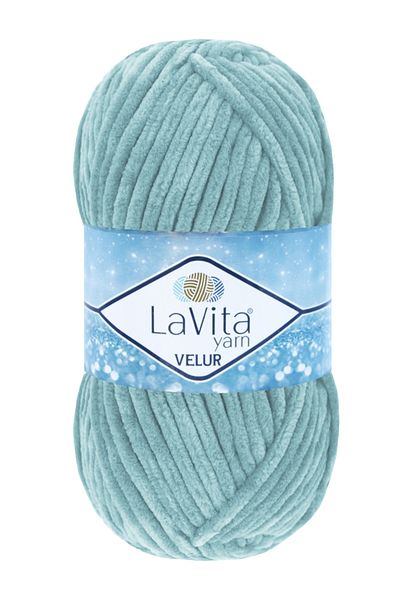 LaVita Yarn Velur Velvet Hand Knitting Yarn 100% Polyester 100Gr (5052 Glass Core)
