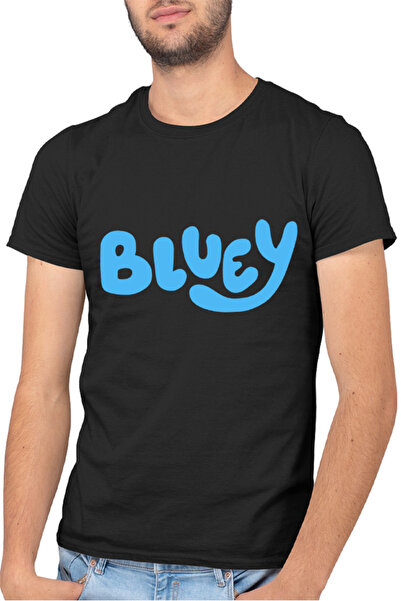 OEM Men's T-shirt Bluey Logo TV Show Adventure Studio Simple Pets