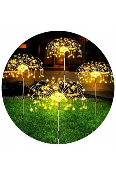 Atelier Linny LAMPĂ SOLARĂ DE GRĂDINĂ CU PĂPĂDIE, ARTIFICII DE ARTIFICIAR, 2 BUCĂȚI, PENTRU GRĂDINĂ, CRĂCIUN