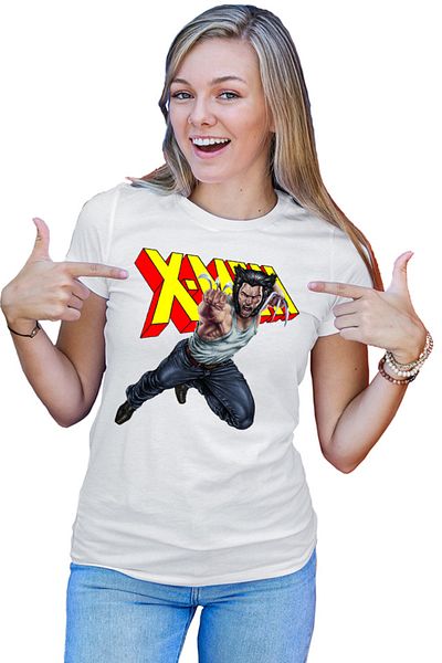 OEM Tricou Femei Wolverine X-Men Claws Jump Animal Fluffy Cosplay Realistic