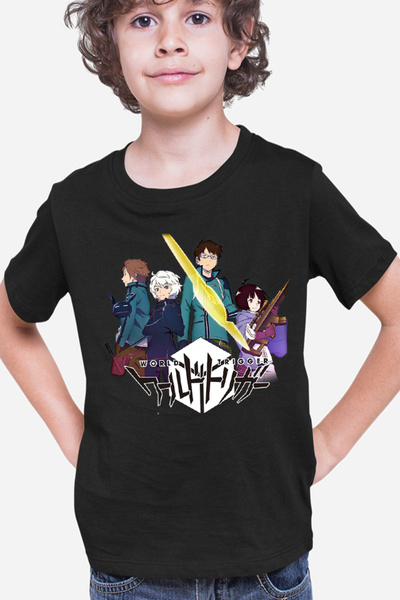 OEM Tricou copii World Trigger Logo Anime Sci-fi Otaku Action Shounen