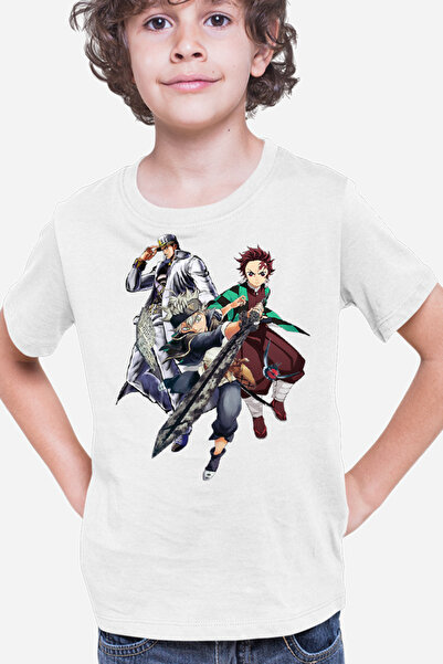 OEM Tricou copii Black Clover Asta Kimetsu no Yaiba Tanjirou JoJo Anime