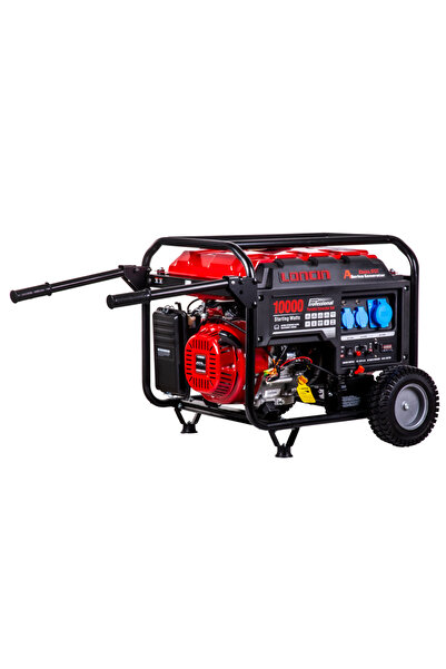 Loncin LC10000D-S EUR5 Benzinli Jeneratör – 8,0 kW – Monofaze – Marşlı / İpli – Bakır Sargılı Altern