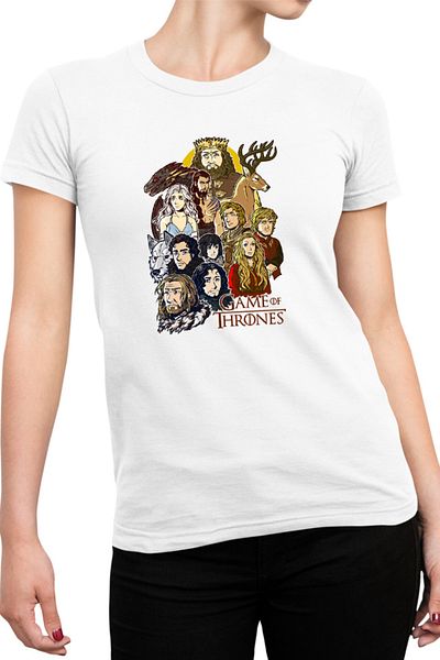 OEM Tricou Femei Game of Thrones All Characters Cartoon Style