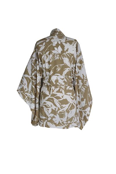MANOTRES Beige Short Kimono