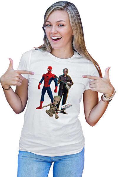 OEM Tricou Femei Spiderman Music Star Trek Baby Groot