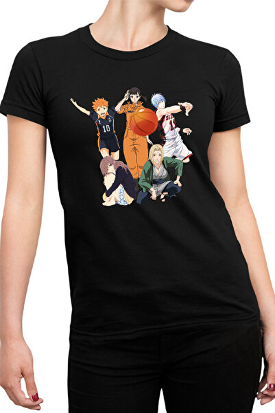 OEM Tricou Femei Fire Force Maki Naruto Haikyuu Hinata Kuroko